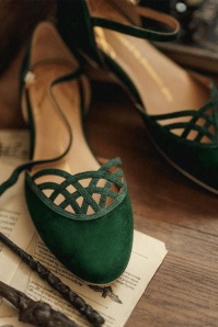 Charlie Stone - 50s Serpente Flats in Emerald Green 5