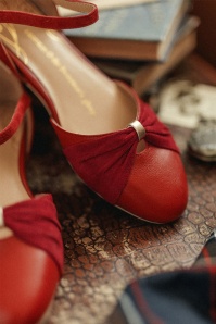 Charlie Stone - 50s Grifo Flats in Red and Gold 4