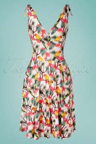 Vintage Chic for Topvintage - Grecian Paradise jurk in wit 2
