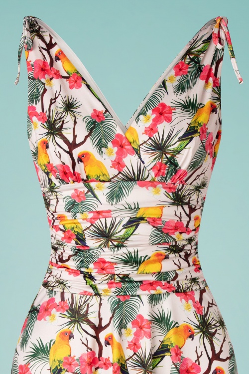 Vintage Chic for Topvintage - Grecian Paradise jurk in wit 3