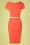 Vintage Chic for Topvintage - Beverly pencil jurk in koraal 2