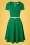 Violetta Swing Dress Années 50 en Vert Émeraude
