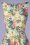 Vintage Chic for Topvintage - Frederique floral swing jurk in ivoor 3