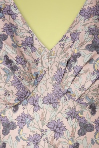 Miss Candyfloss - Lirra Violette floral swing jurk in lila 5