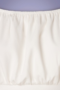 The Oblong Box Shop - 50s Victoria Top in Ivory White 3