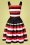 The Oblong Box Shop - 50s Sail Away Romper and Skirt Set in Black and Red