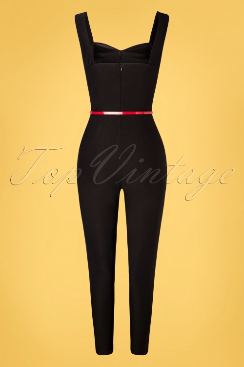 Rockin' Bettie - 50s Westwood Jumpsuit in Black 2