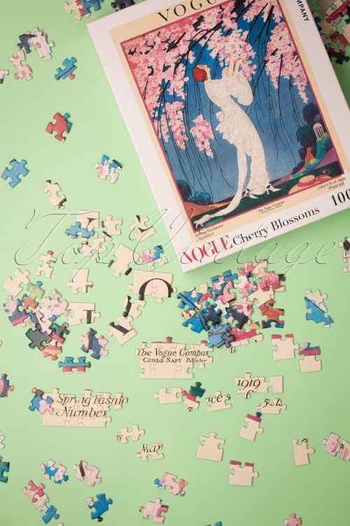 New York Puzzle Company - Cherry Blossoms - Vogue 1000 Piece Puzzle 2