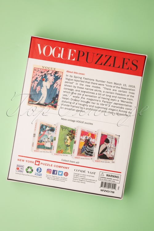 New York Puzzle Company - Cherry Blossoms - Vogue 1000 Piece Puzzle 4