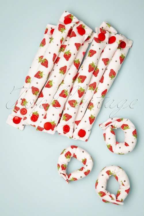 Lieblingsstucke By JuttaVerena - Strawberry Fields - Set van 12 krulspelden in wit
