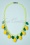 Collectif 37721 Lemons 40s Necklace Yellow 210616 004W