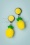 60s Juicy Pineapple Earrings in Yellow and Green