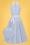 Collectif 37626 Zoe Preppy Stripe Flared Dress Blue White20210624 020LZ