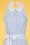 Collectif Clothing - Zoe Preppy Stripe Flared Dress Années 50 en Bleu et Blanc 3