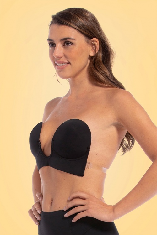 Sek Se Backless Strapless Push-Up Bra (A, Black) : : Clothing,  Shoes & Accessories