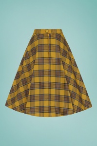 Bunny - 50s Dijon Swing Skirt in Mustard 3