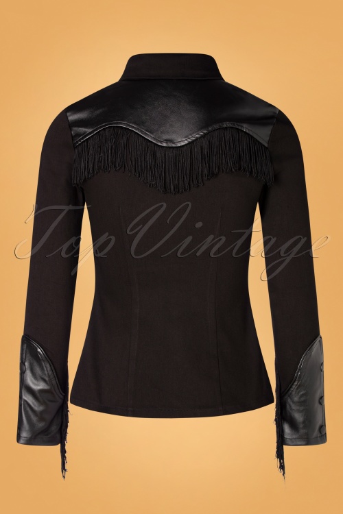 Katakomb - Donna western blouse in zwart 3