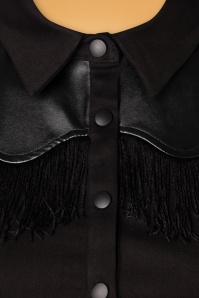 Katakomb - Donna western blouse in zwart 4
