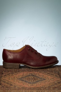 Miz Mooz - Lenore Leather Shoes Années 60 en Bordeaux 5
