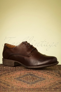 Miz Mooz - 60s Letty Leather Shoes in Dark Brown