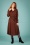 Vestido Sheeva Earl Grey de los años 70 en marrón moreno