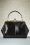 Vintage Frame Kisslock Clasp Bag Années 20 en Noir