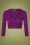 50s Shela Cropped Cardigan in Purple