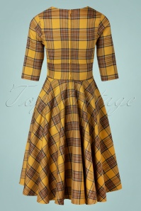 Bunny - 50s Dijon Swing Dress in Mustard 6