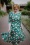 TopVintage Boutique 38274 Adriana Floral Long Sleeve Swing Dress Green20210805 030i