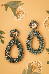 Day&Eve by Go Dutch Label - 50s Gina Glam Earrings in Green 3