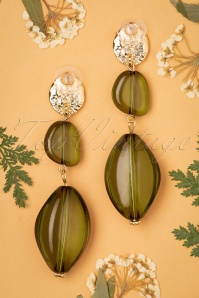 Day&Eve by Go Dutch Label - 50s Louise Earrings in Gold and Green 3