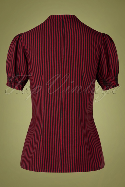 Bunny - Humbug blouse in rood en zwart 2