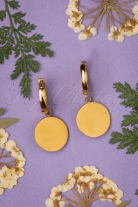 Day&Eve by Go Dutch Label - 50s Maelynn Earrings in Gold and Black  3