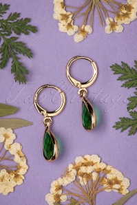 Day&Eve by Go Dutch Label - 50s Prudence Earrings in Green 3