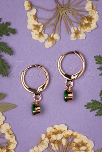 Day&Eve by Go Dutch Label - 50s Mara Earrings in Gold and Green 3