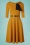 50s Beths Swing Dress in Honey and Black