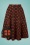 70s Wick Circle Skirt in Clay Red