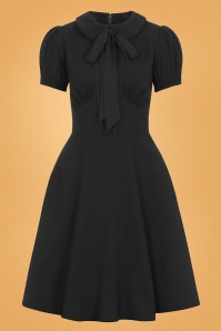 Bunny - 50s Catherine Mid Dress in Black 2