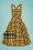 50s Wither Tartan Pinafore Dress in Mustard