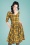 50s Wither Swing Dress in Mustard