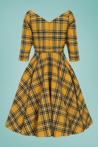 Bunny - 50s Wither Swing Dress in Mustard 6