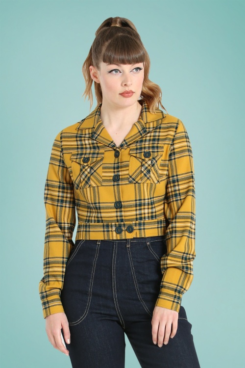 Bunny - 50s Wither Jacket in Mustard
