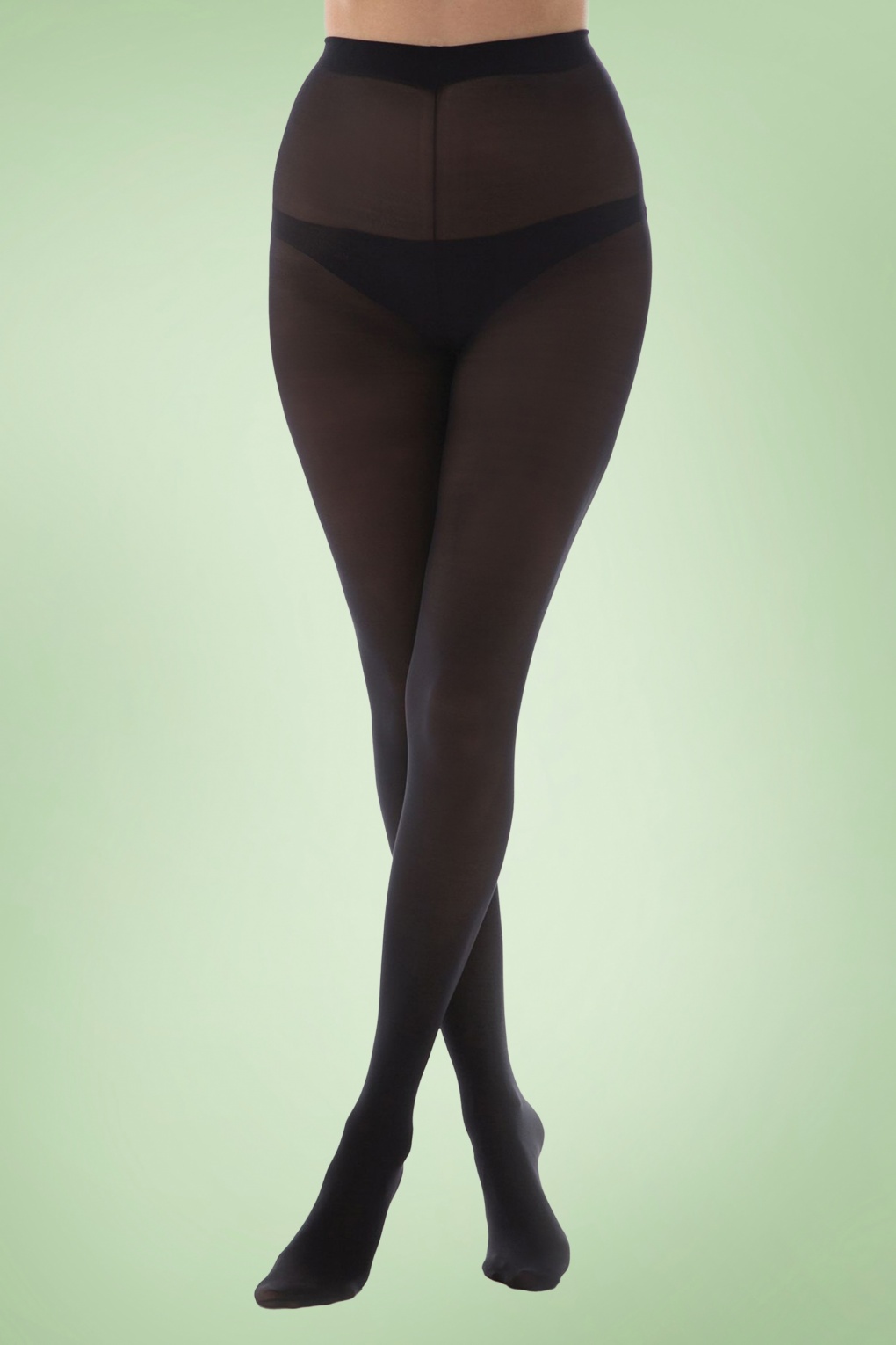 Recycled Yarn Tights in Black