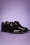 Zapatos de charol Derby de los años 60 en negro