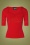 50s Philippa Top in Rood