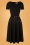 50s Davina Swing Dress in Black