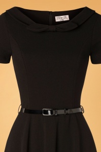 Vintage Chic for Topvintage - Davina swing jurk in zwart 2