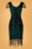 GatsbyLady - Annette Fringe flapper jurk in blauwgroen groen 2