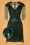 20s Sybill Fringe Flapper Dress in Dark Green