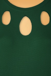 Banned Retro - 50s The Marilyn Knit Jumper in Green 3